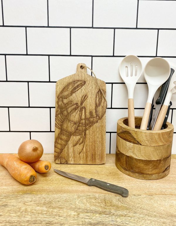Lobster Engraved Wooden Cheese Board - Image 4