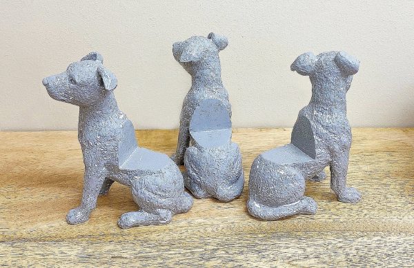 Set of Grey Dog Pot Risers - Image 2