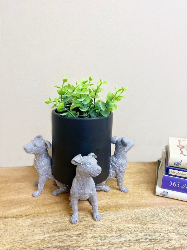 Set of Grey Dog Pot Risers - Image 4
