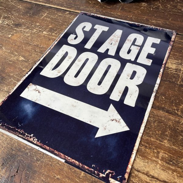 Vintage Metal Sign - Stage Door Metal Wall Sign - Image 2