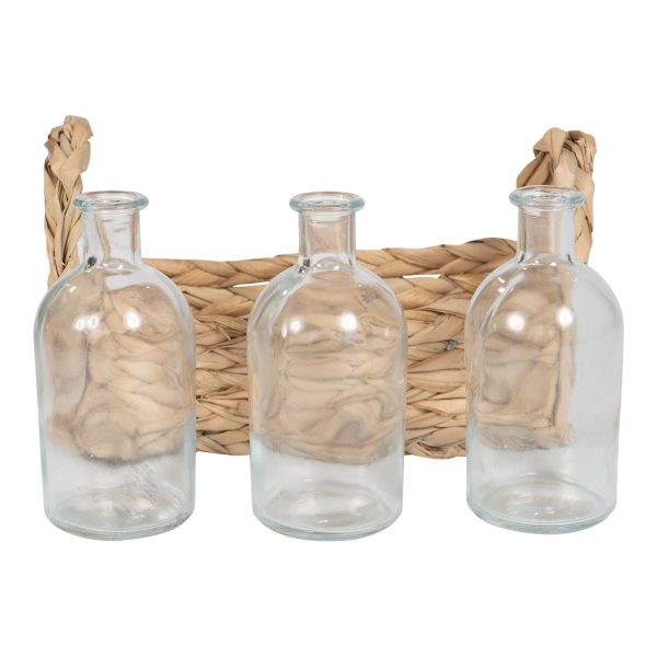 Set of 3 Vases With Grass Tray - Image 2
