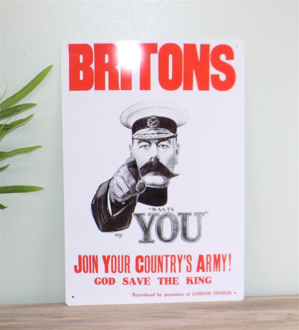 Vintage Metal Sign - Retro Propaganda - Join Your Country's Army - Image 2