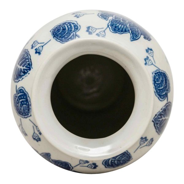 Anemone Blue & White Urn Vase - Image 3