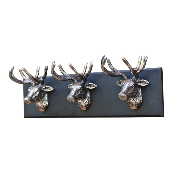 Wall Hanging Triple Stag Head Ornament - Image 3