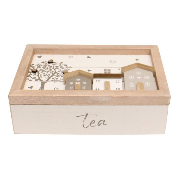 Tea Box, Wooden Houses Design, 24x16cm. - Image 2