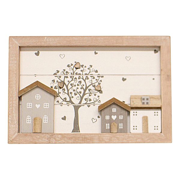 Tea Box, Wooden Houses Design, 24x16cm. - Image 3