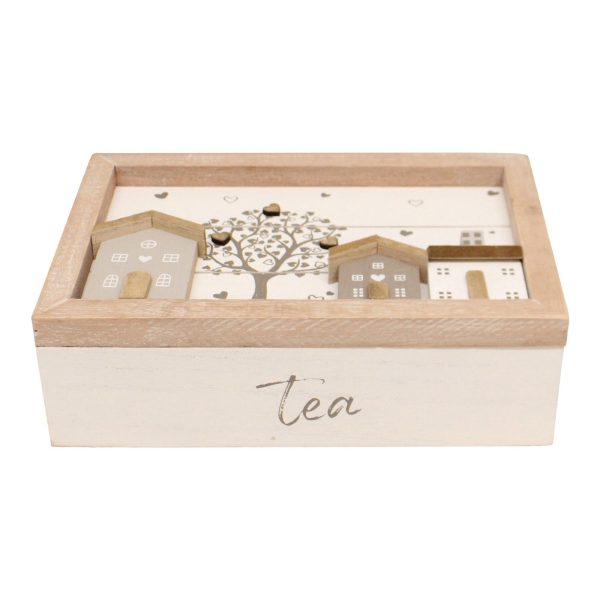 Tea Box, Wooden Houses Design, 24x16cm. - Image 5