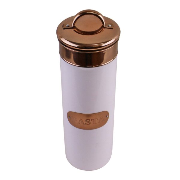 Pasta Tin, Copper & White Metal Design - Image 4