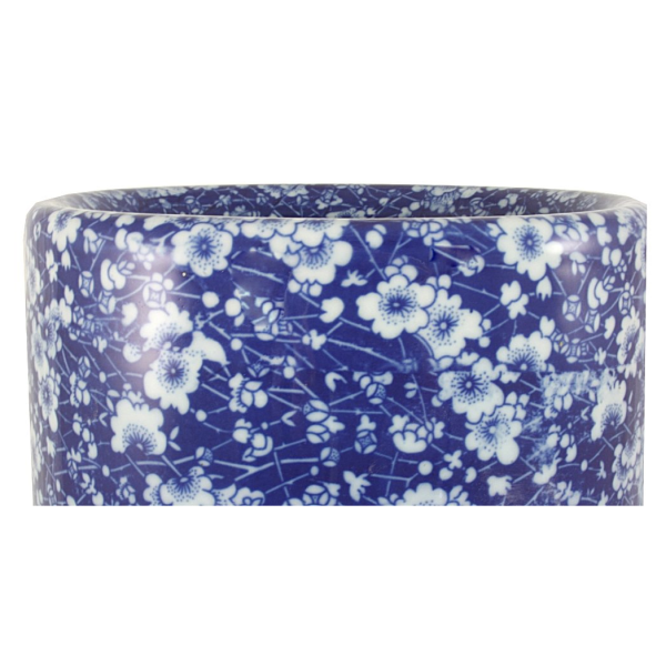 Umbrella Stand, Vintage Blue & White Daisies Design - Image 2