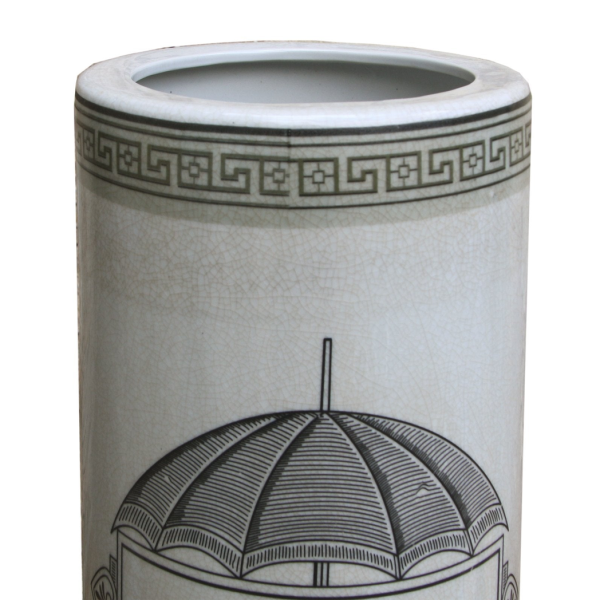 Ceramic Umbrella Stand, Monochrome Umbrella Print - Image 3