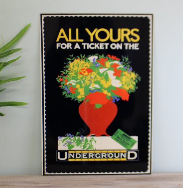 Vintage Metal Sign - Retro Advertising - London Underground - Image 2