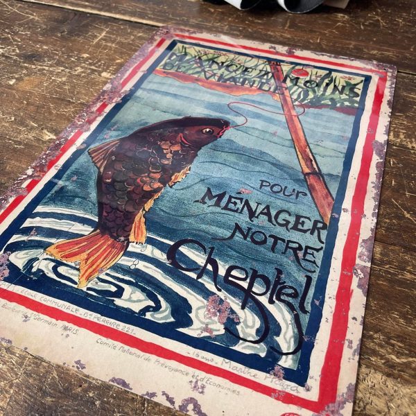 Vintage Metal Sign - Old Fishing Sign - Image 3