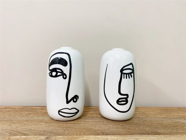 Bohome Face Ceramic Vases - Image 3