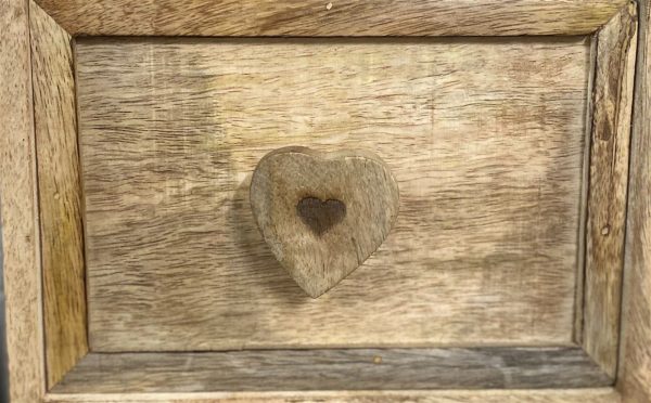 Mango Wood Heart Drawer or Door Knob - Image 3