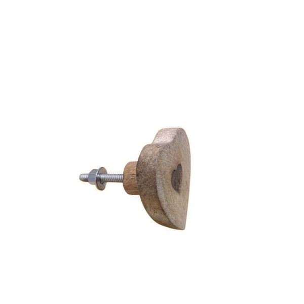 Mango Wood Heart Drawer or Door Knob - Image 4
