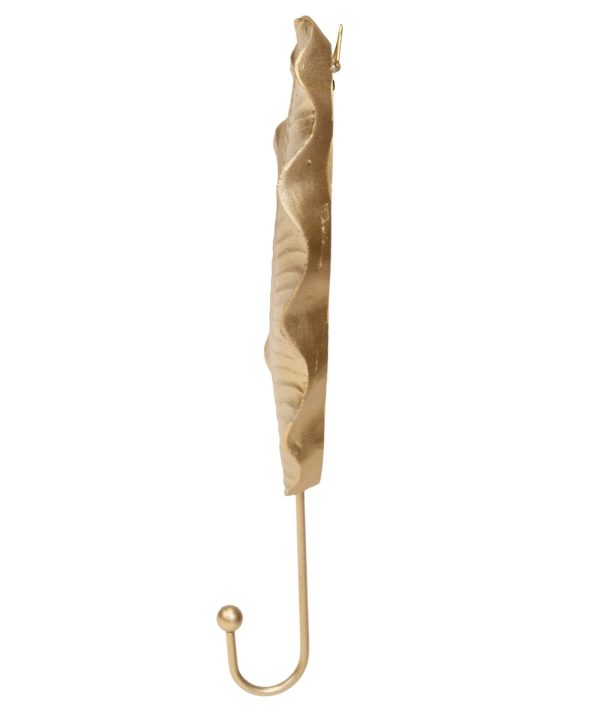 Gold Leaf Wall Hook 27cm - Image 3
