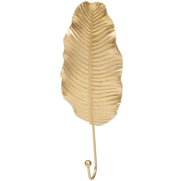 Gold Leaf Wall Hook 27cm - Image 4