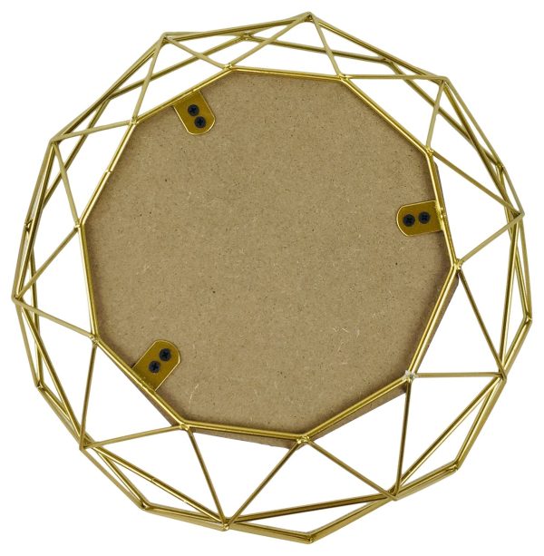 Golden Geometric Style Wire Bowl - Image 2