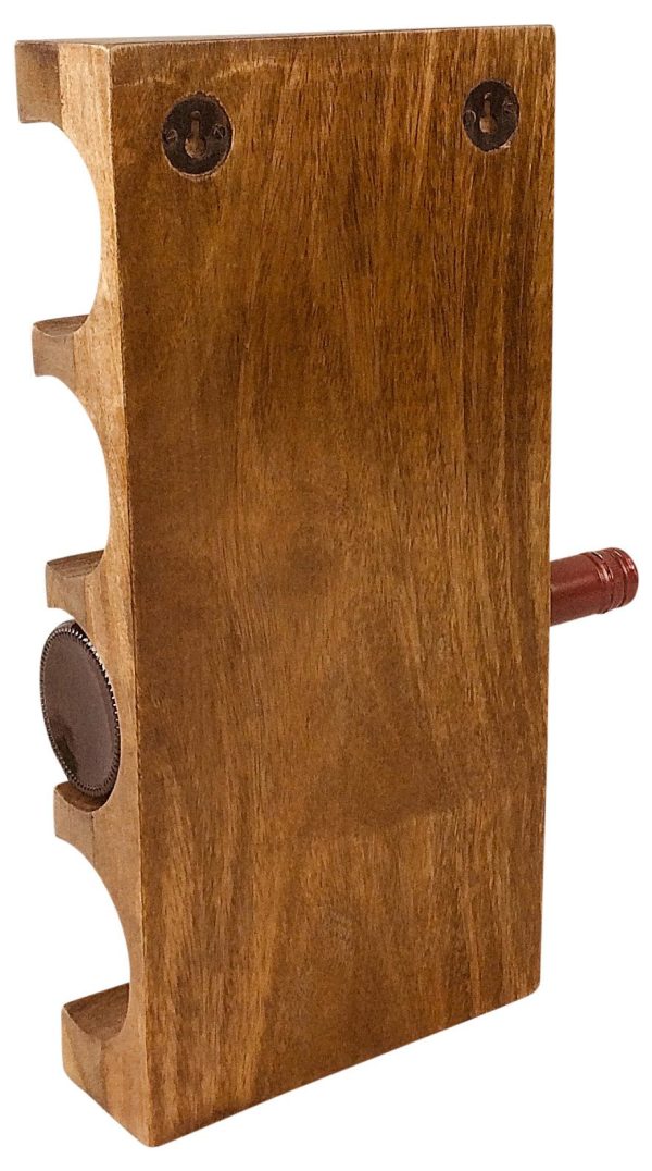 Wall Mounted Wooden Wine Rack - Image 2