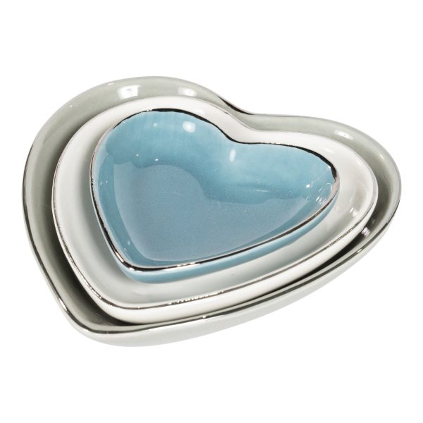 Set of 3 Heart Trinket Dishes - Image 5