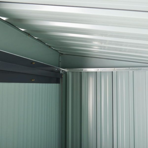 Outsunny 5 x 3ft Garden Storage Shed Sliding Door Sloped Roof Tool Black - Image 7