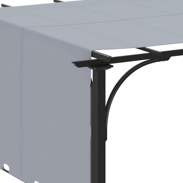 Outsunny Outdoor Retractable Pergola Garden Sun Shade Patio Canopy Shelter - Image 8