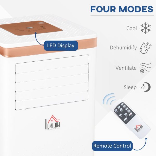 HOMCOM 10000 BTU Portable Air Conditioner 4 Modes LED Display Timer Home Office - Image 4