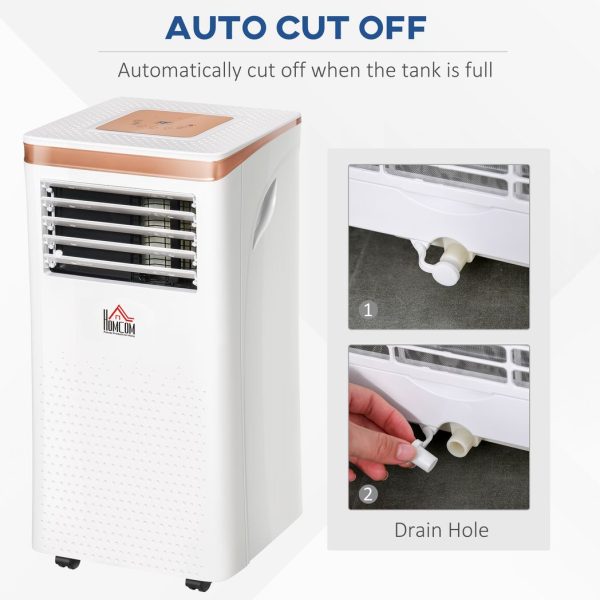 HOMCOM 10000 BTU Portable Air Conditioner 4 Modes LED Display Timer Home Office - Image 5