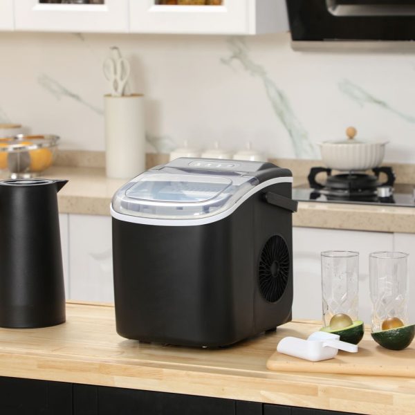 Ice Maker w/ Ice Scoop Basket 12Kg in 24 Hrs 9 Cubes Ready in 6-12Mins - Image 2