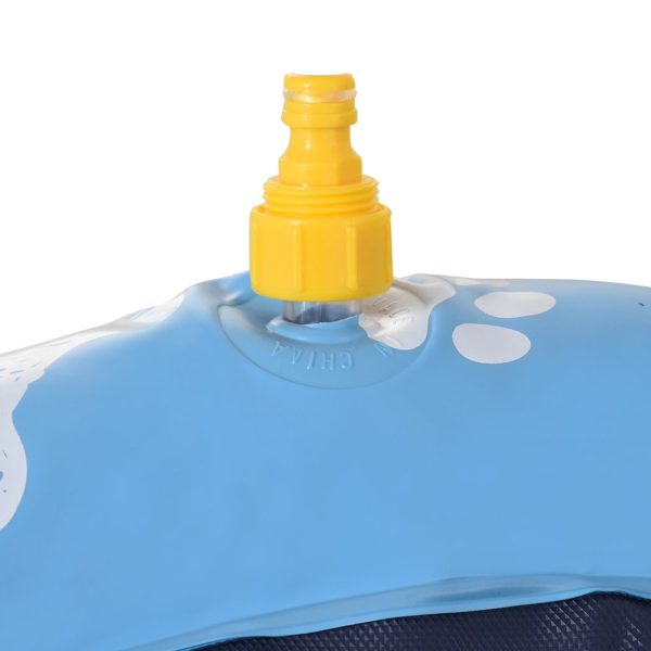 170cm Splash Pad Sprinkler for Pets Dog Bath Pool Non-slip Outdoor Blue - Image 8