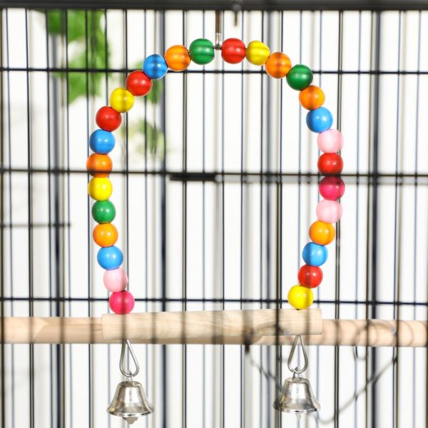 Bird Cage, with Stand, Wheels, Toys, for Budgies, Finches, Parakeets - Image 8