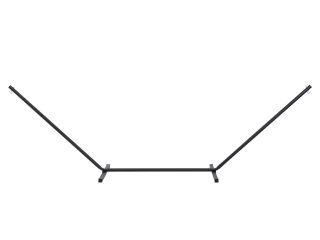 3.6m Long Metal Hammock Stand Frame Replacement Garden Outdoor Patio