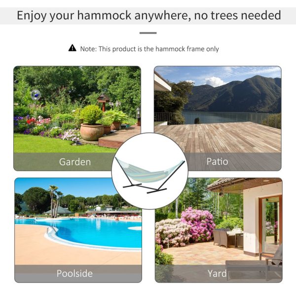 3.6m Long Metal Hammock Stand Frame Replacement Garden Outdoor Patio - Image 4