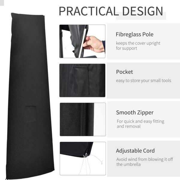 Parasol Umbrella Cover Outdoor Protector Weatherproof Cantilever Garden - Image 5