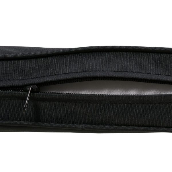2-Seater Bench Cushion Polyester Cover Seat Pad Replacement Black - Image 8