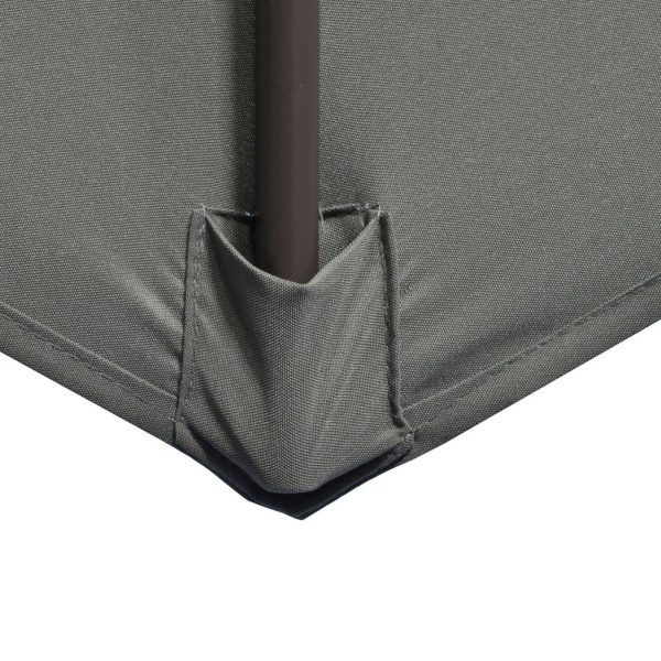 3(m) Cantilever Parasol 360ï¿½ Rotation Roma Umbrella with Tilt Grey - Image 8