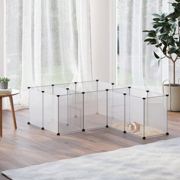 Pet Playpen, 18 Panels DIY Small Animal Cage for Guinea Pigs Hedgehogs - Image 2