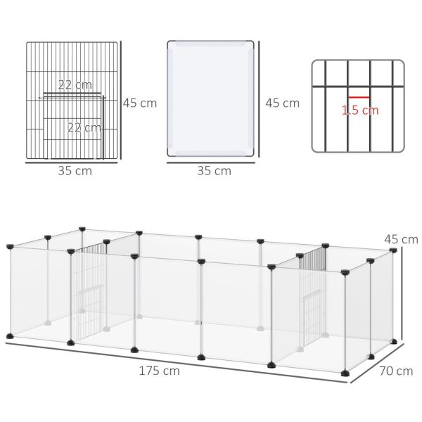 Pet Playpen, 18 Panels DIY Small Animal Cage for Guinea Pigs Hedgehogs - Image 3