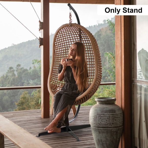 Hammock Chair Stand Only Heavy Duty Metal C-Stand Indoor or Outdoor - Image 8