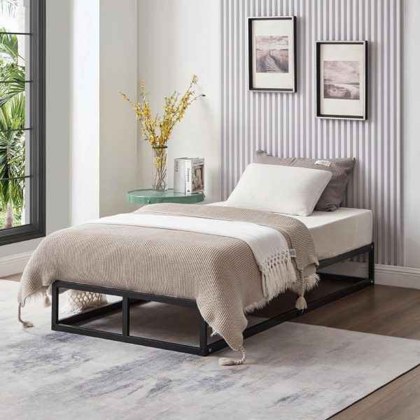 Single Metal Bed Frame Square Tube - Improved - Image 2