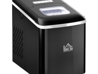 Ice Maker 12kg/24H Production with Scoop Basket for Home Office Black