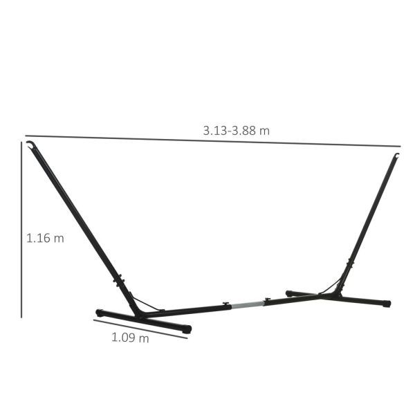 12ft/3.8m Hammock Stand Adjustable Universal Fit Garden Camping Picnic - Image 3