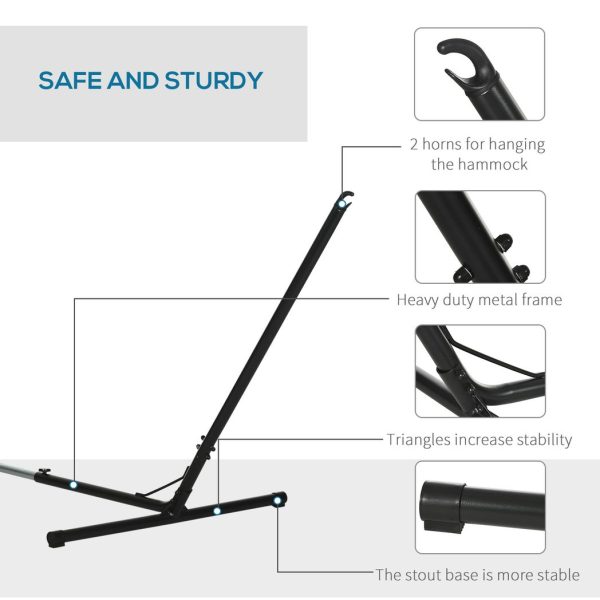 12ft/3.8m Hammock Stand Adjustable Universal Fit Garden Camping Picnic - Image 4