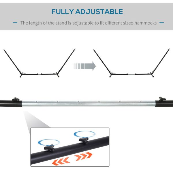 12ft/3.8m Hammock Stand Adjustable Universal Fit Garden Camping Picnic - Image 5