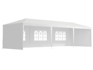 9m x 3m Outdoor Garden Gazebo Wedding Party Tent Canopy Marquee White