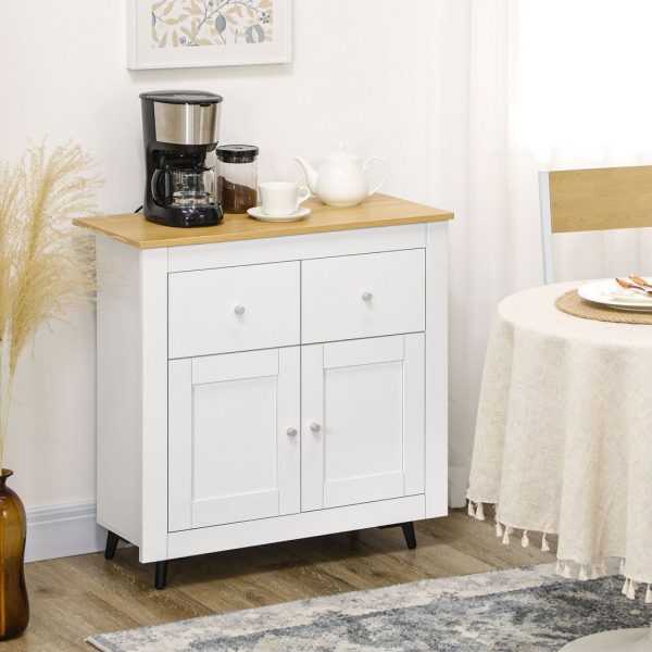 Sideboard Storage Cabinet Freestanding Kitchen Cupboard with Drawers - Image 2