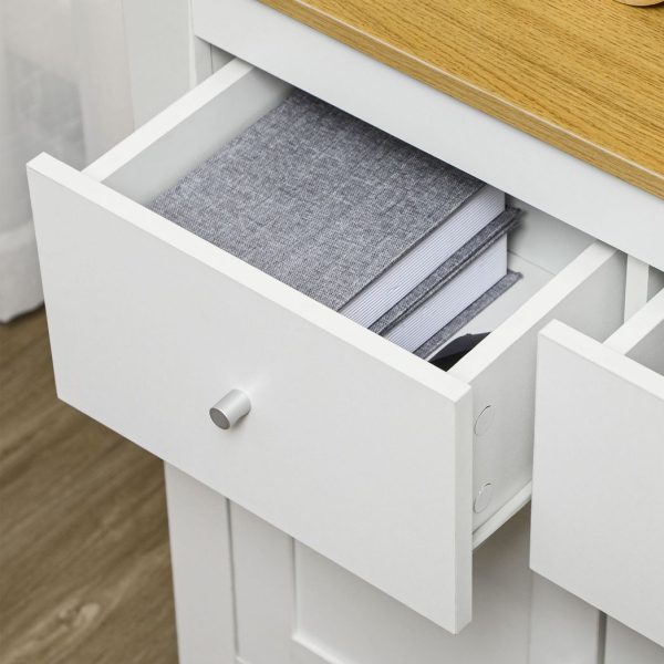Sideboard Storage Cabinet Freestanding Kitchen Cupboard with Drawers - Image 8
