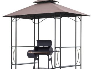 2.5x1.5m BBQ Tent Canopy Patio Outdoor Awning Gazebo Party Sun Shelter