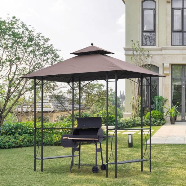 2.5x1.5m BBQ Tent Canopy Patio Outdoor Awning Gazebo Party Sun Shelter - Image 2