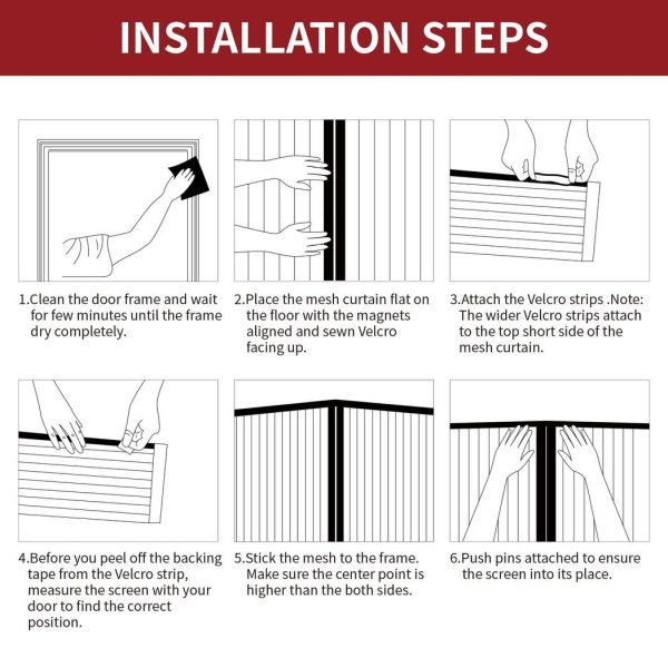 VINSANI MAGNETIC SCREEN DOOR GREY 1010380 - Image 2